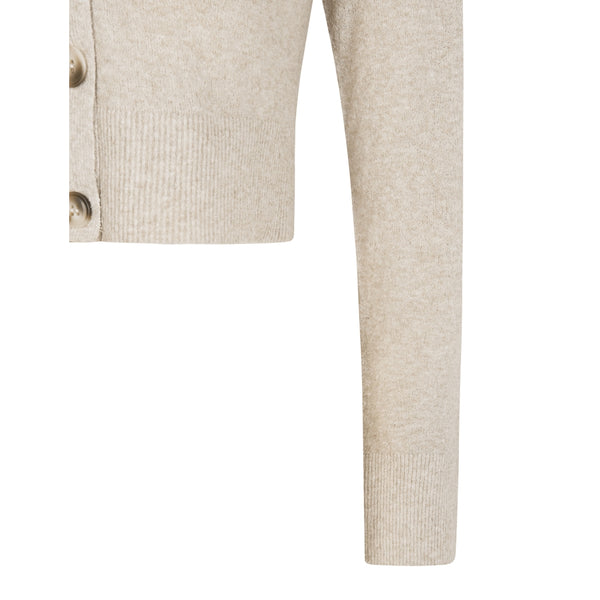 Esmé Rim Knit Cardigan Damen Stickjacke beige creme