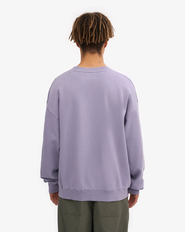 Colorful Standard Purple Jade Oversized Organic Crew Pullover Herren lila