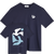 Bask in the Sun Peace Tee Navy Herren T-Shirt Rgular Fit blau