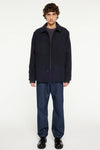 Elvine Ciaran Wolltwill Jacket Navy Melange Herren Wolljacke blau