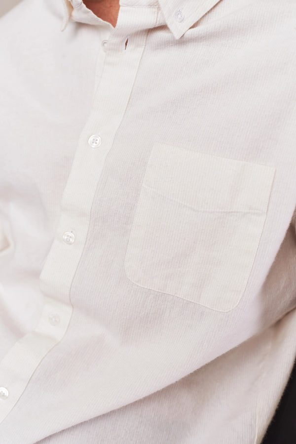 About Companions Ken Button Down-Hemd Light Flannel Herren stiped white