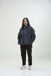 Arniko Tahira Cord Shirt Slate One Size Bio-Baumwolle grau