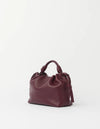 O MY BAG Kiki Mini Dark Cherry Soft Grain Ledertasche rot braun
