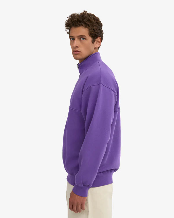 Colorful Standard Quarter Zip Pullover Ultra Violett