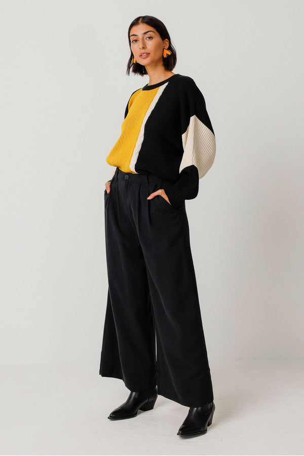 SKFK Nia Ankle Trouser Damen Hose schwarz