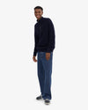Colorful Standard Merino Quarter Zip Navy Blue Unisex Troyer blau