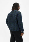 Cleptomanicx Scribbles Knit Black Crewneck Pullover Herren schwarz