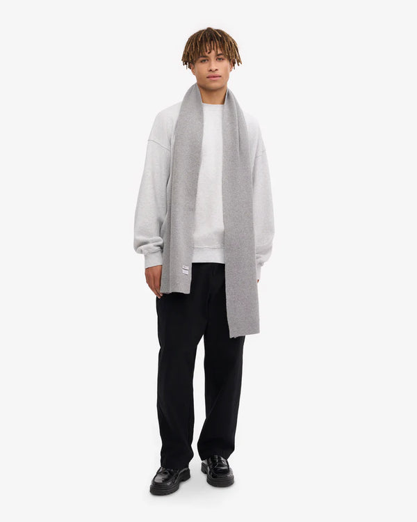 Colorful Standard Merino Wool Schal Heather Grey Damen hellgrau