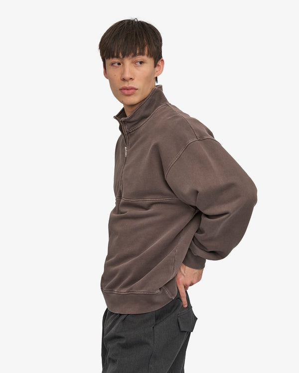 Colorful Standard Quarter Zip Pullover Faded Mud