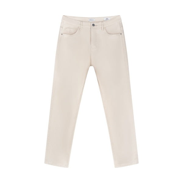 Dawn RISE Relaxed Tapered Ecru Minimal Stretch Jeans Hose Herren Altweiß