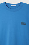 American Vintage Gixy Longsleeve Oversized Olymp Langarm-Shirt Herren Blau