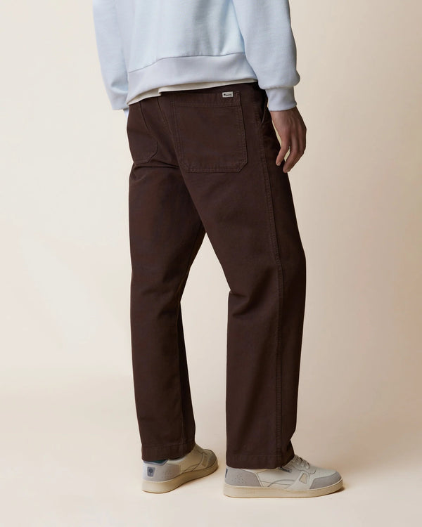 Faguo Hagenau Brown Workwear Hose Herren Baumwolle braun