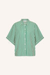 By-Bar Sunny Stripe Blouse Evergreen Damen Bluse grün weiß