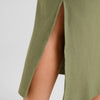 Dedicated Kvarnvik Rib Skirt Damen Midi Rock grün