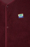 American Vintage Hoktown Weste Bordeaux Melange Herren dunkelrot meliert
