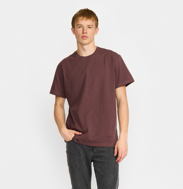 Revolution Dustpurple Loose T-Shirt Herren kastanienbraun