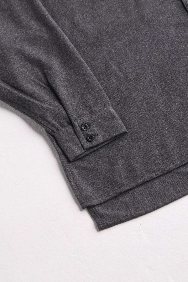 Arniko Tahira Flanellhemd Black Melange One Size Bio-Baumwolle schwarz