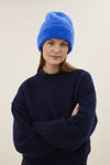 By-Bar Logo Beanie Kingsblue unisex Mütze Mohair royalblau