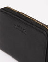 O MY BAG Robbie Wallet Soft Grain Leather Black Schwarz