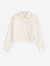 Bobo Choses Lace Ending Poplin Shirt Offwhite Damen Bluse weiß