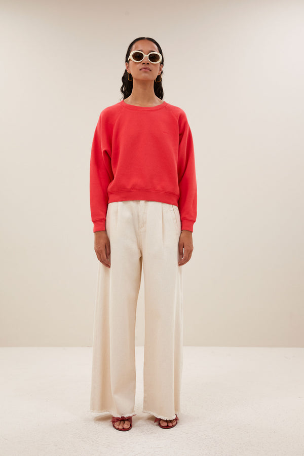 By-Bar Carrie Sweater Poppy Red Pullover Damen rot