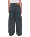 Obey Nana Denim Yellow Tint Wash Damen Baggy Jeans blau gelb