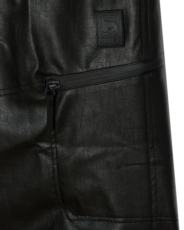 OBEY Obsidian PU Pant Black Herren Hose schwarz