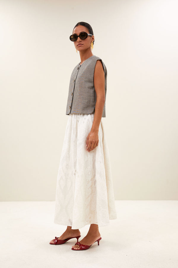 By-Bar Juta Mist Skirt Rock Damen creme