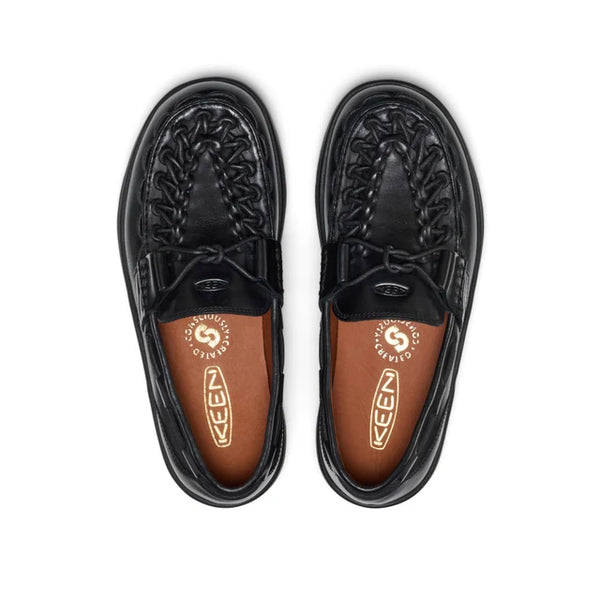 KEEN UNEEK Loafer Nocturnal Black Leder Schuhe Damen schwarz