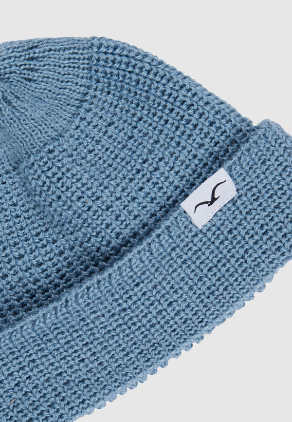 Cleptomanicx WALO Beanie Milky Blue Blau