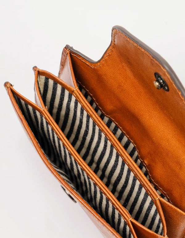 O My Bag Harmonica Wallet Classic Cognac Leder Portemonnaie unisex