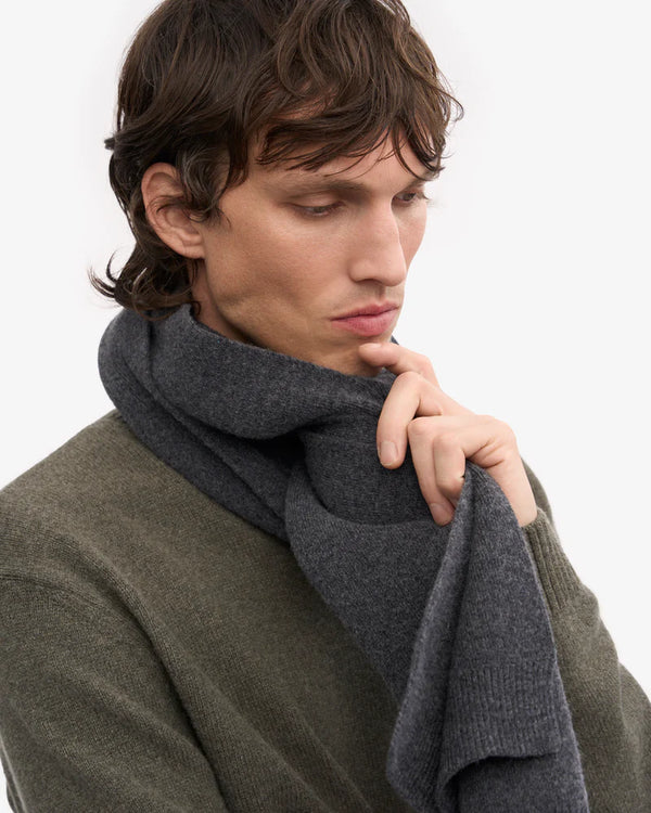 Colorful Standard Merino Wool Schal Lava Grey Damen grau