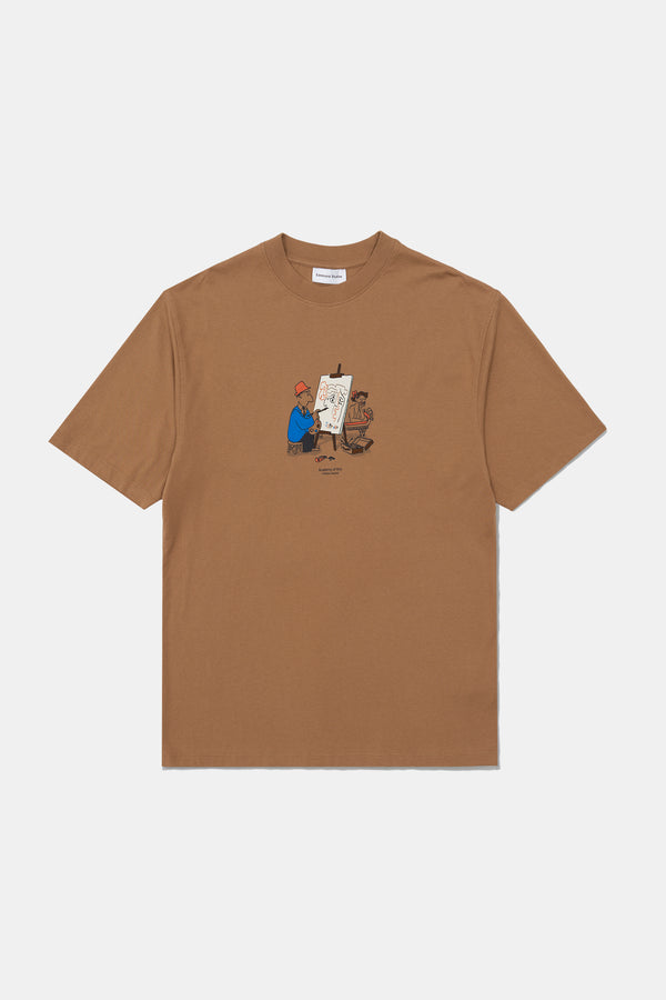 Edmmond Studio Avant Garde T-Shirt Herren Plain Brown