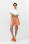 Suite 13 Check Orange Genie Shorts Damen orange