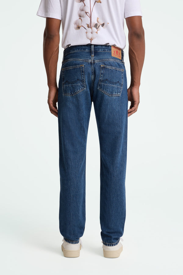 Kings Of Indigo Jerrick Lewisboro Mid Used Jeans Hose Herren Blau
