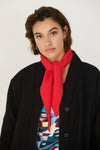 SKFK Bera Scarf Red Unisex GOTS Baumwolle rot
