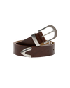 Obey Classic Leather Belt Chestnut Unisex Ledergürtel braun