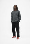 Cleptomanicx Double Crewneck Asphalt Pullover Herren grau