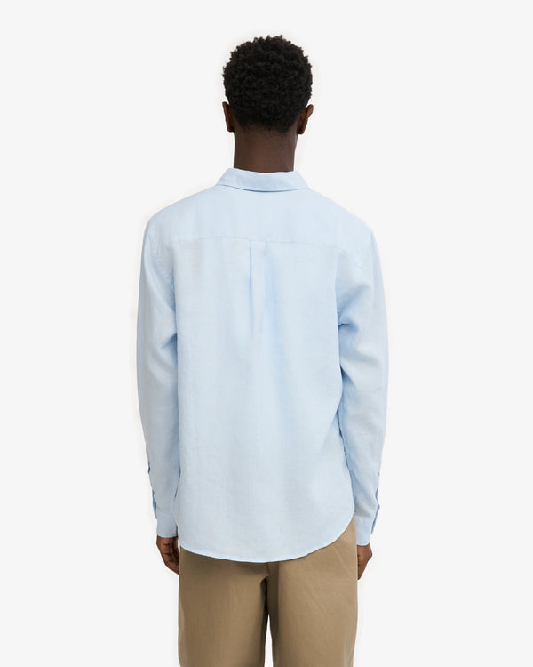 Colorful Standard Polar Blue Leinenhemd Herren hellblau