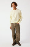 American Vintage Ouity Limonade Chine Strickpullover Herren gelb