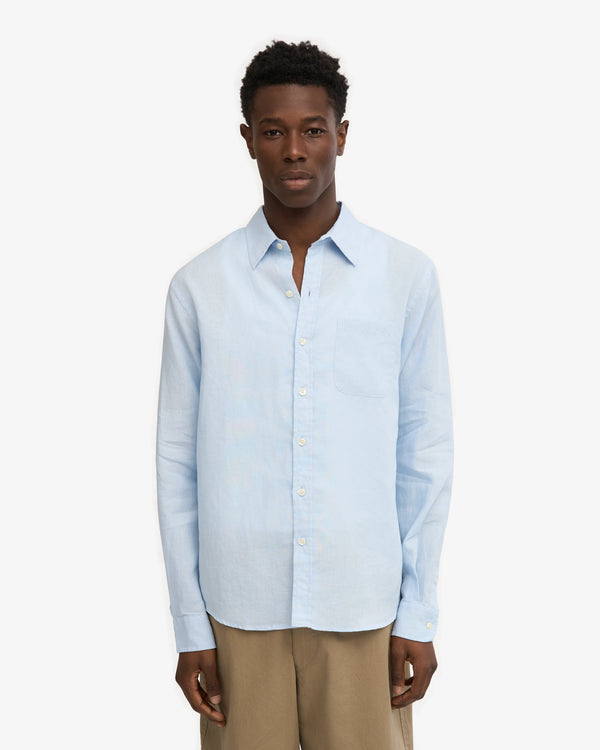 Colorful Standard Polar Blue Leinenhemd Herren hellblau