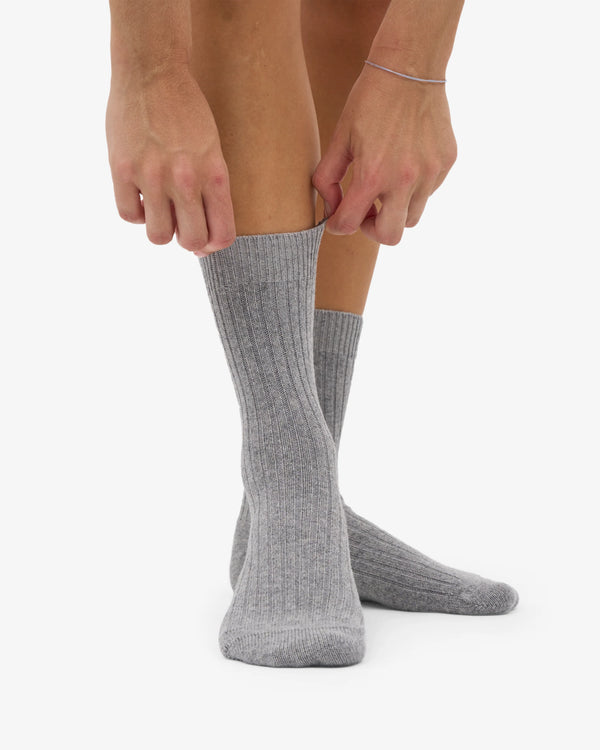 Colorful Standard Merino Wool Blend Socke - Heather Grey