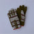 Elmer by Swany Gara printed Fleece Glove Handschuhe khaki/rot