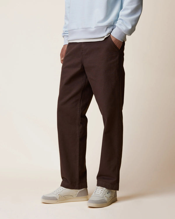 Faguo Hagenau Brown Workwear Hose Herren Baumwolle braun