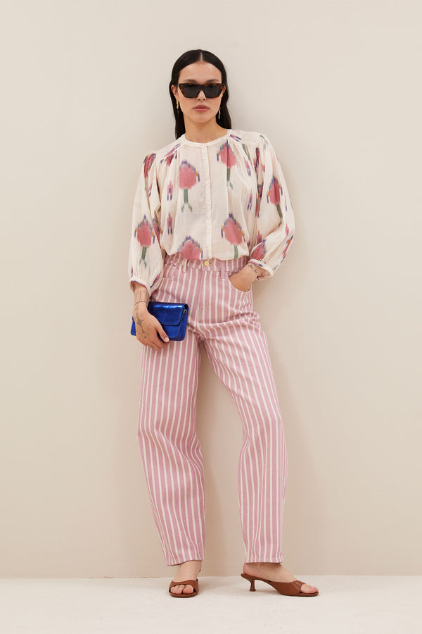By-Bar Lew Pink Rocky Pants Hose Damen rosa