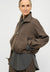 Elvine Enya Overshirt Brown Melange Damen Jacke Blouson braun