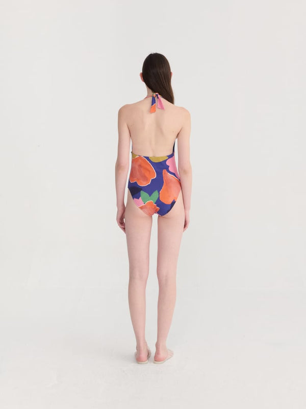 Bobo Choses Blooming Color Pattern V-Neck Swimsuit Damen bunt