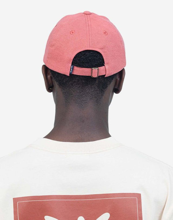 Olow Casquete Six Panel Signature Rose Cap Unisex koralle