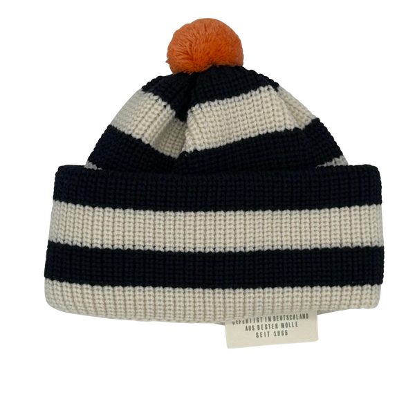 Thei Sprint TS-7 Beanie Mütze dunkelblau-weiß gestreift