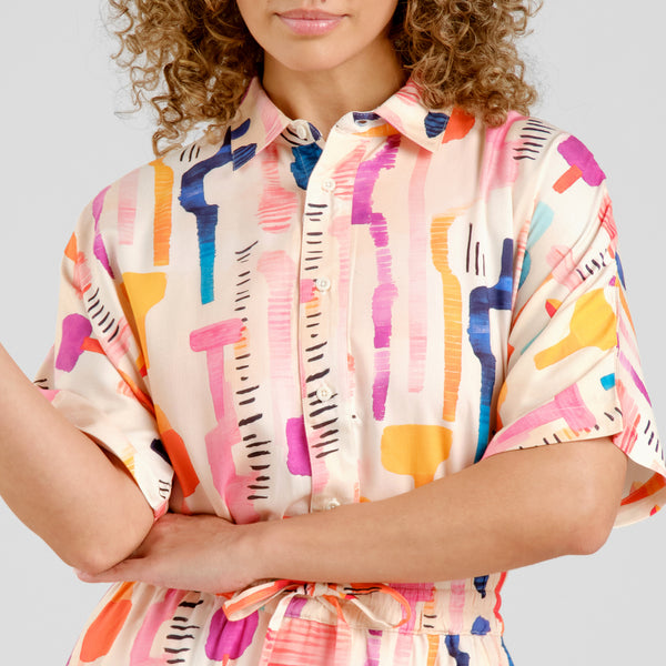 Dedicated Alsvik Shirt Damen Bluse multicolor